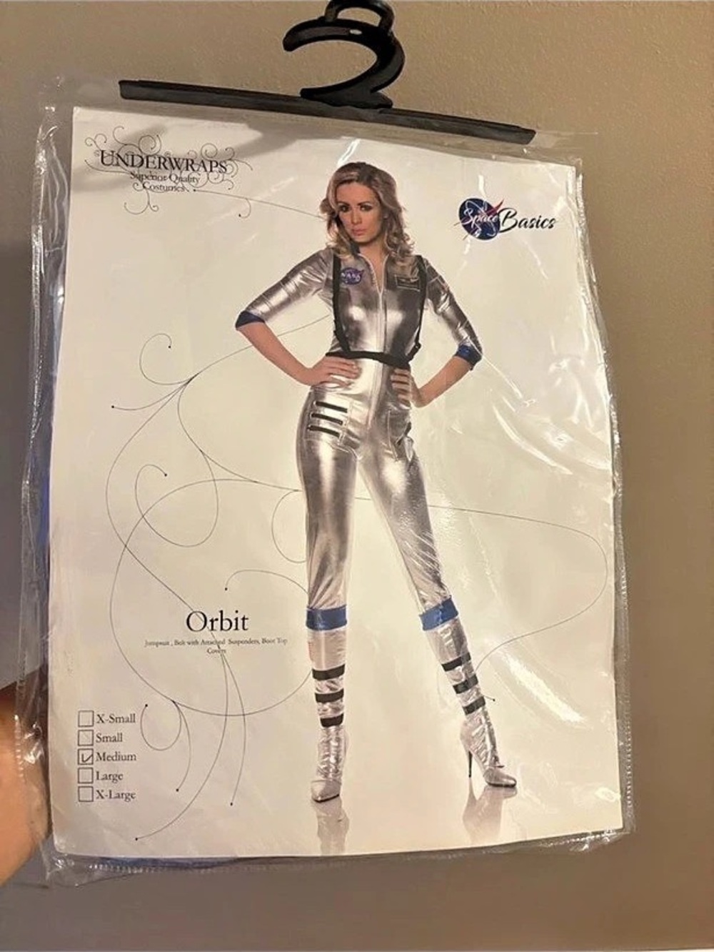 Women’s Silver Space Costume (M)